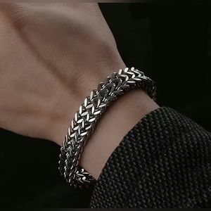 BNIB - Double Row Cuban Chain Bracelet.